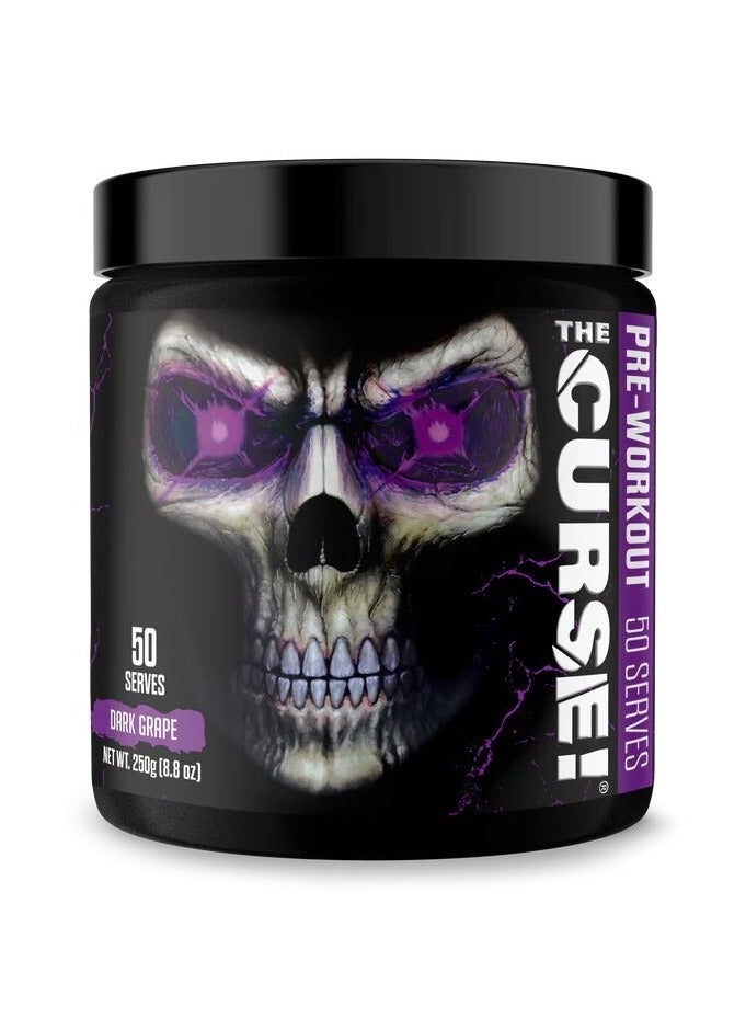 JNX Sports, The Curse, Pre Workout, Dark Grape, 250g, 50 Servings