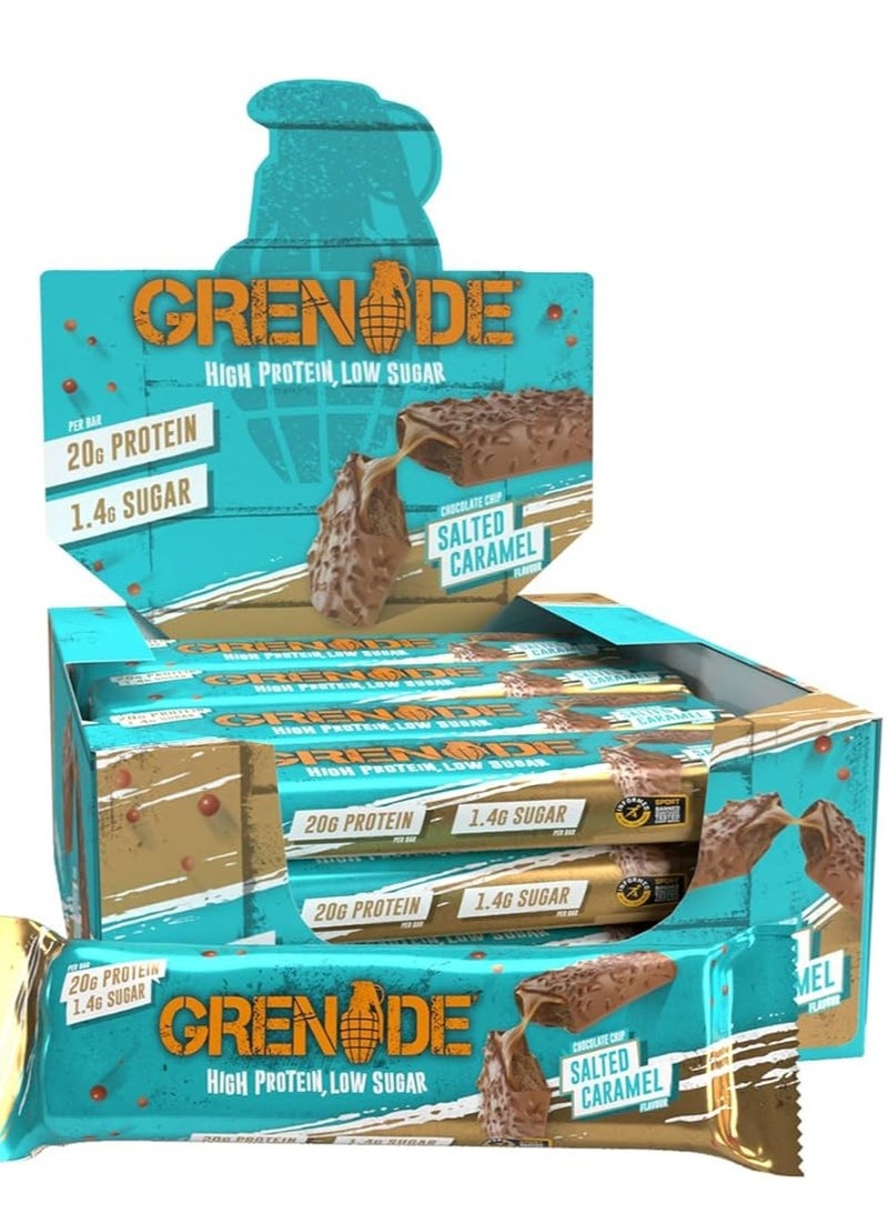 Grenade Bar Salted Caramel 12x60g