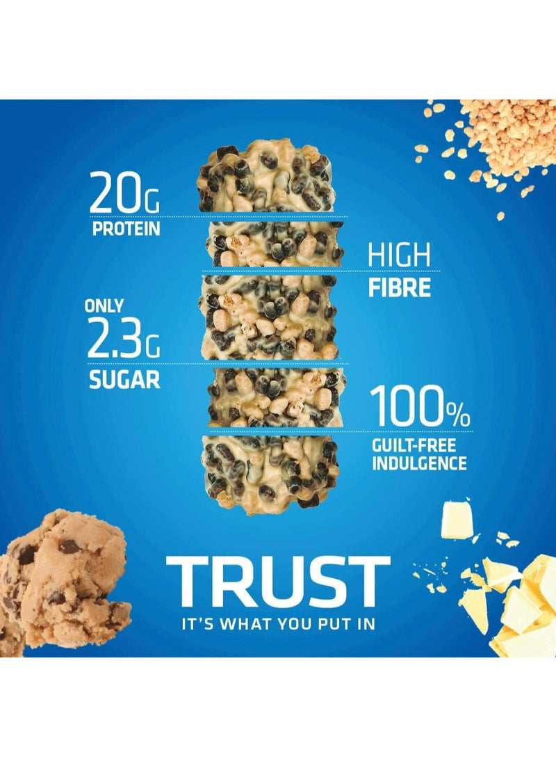 USN Trust Crunch High Protein Bar White Choco Cookie Dough 12x60g