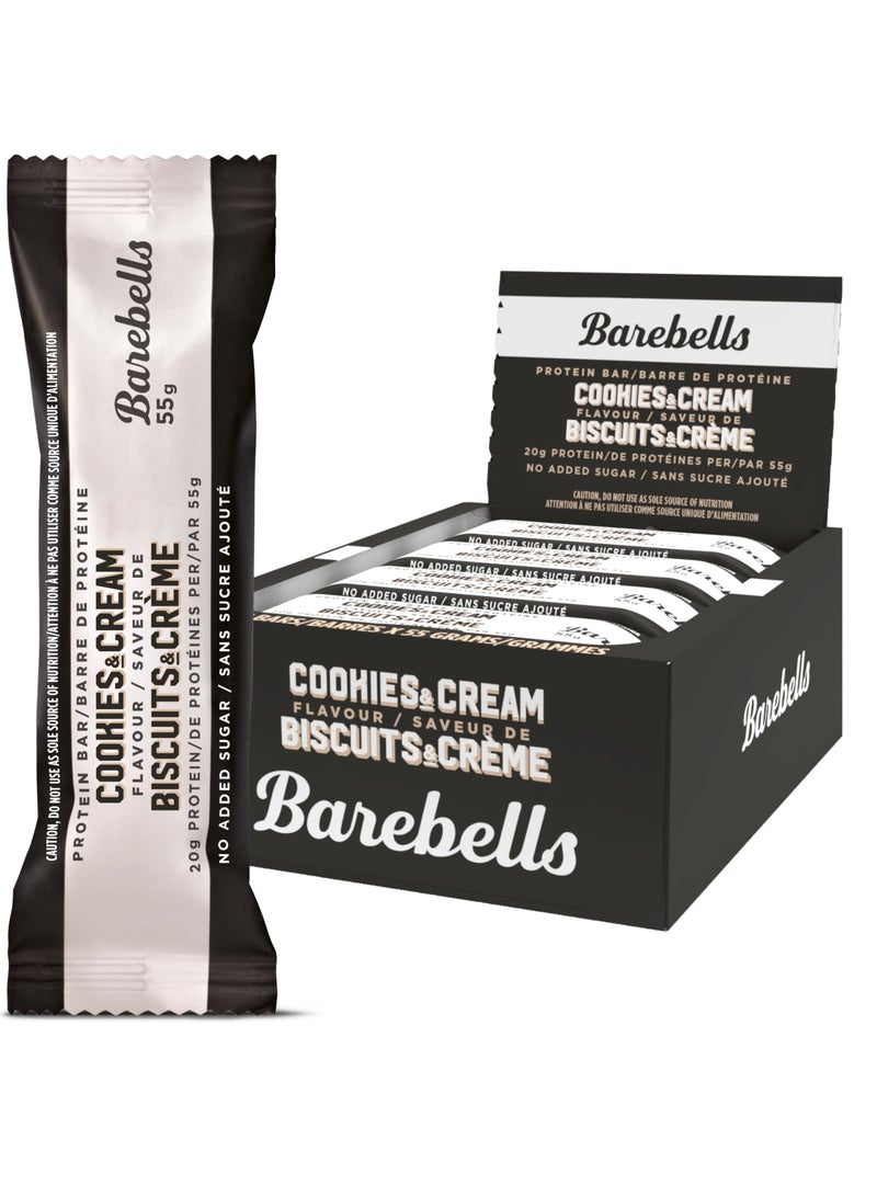 Barebells Protein Bar Cookies & Cream 12x55g