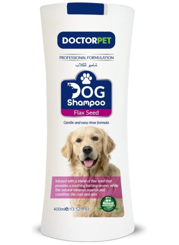 Doctor Pet Dog Shampoo 400ml Flax Seed