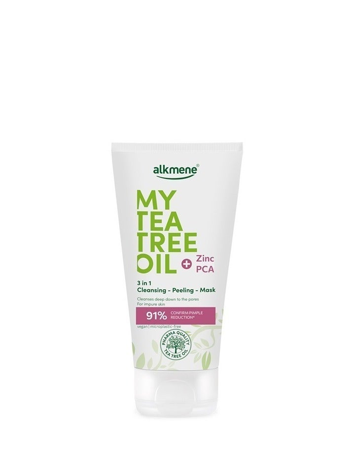My Tea Tree Oil 3 in 1 Cleansing Peeling Mask Cleanse Deep Pores For Impure Skin Reduce Acne Remove Dead Skin 150ml