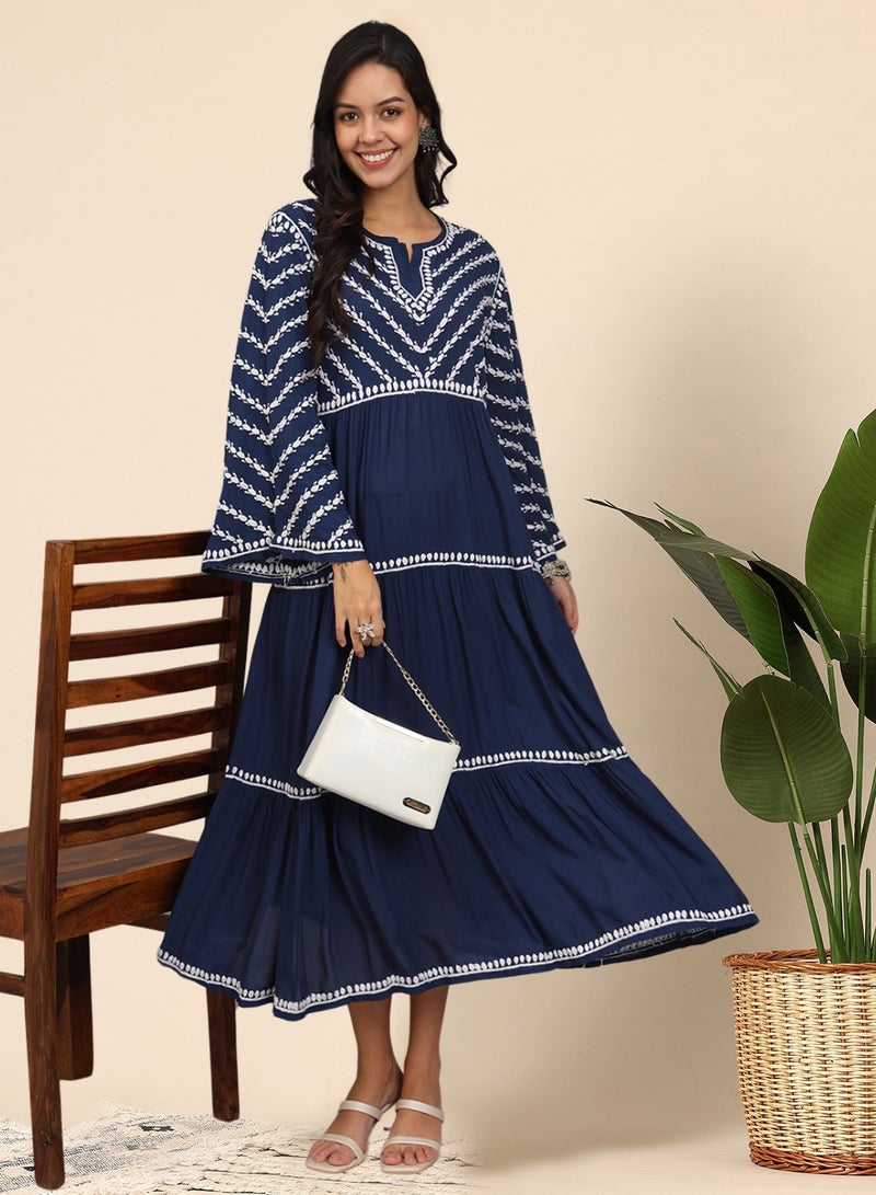 Hand Embroidered Chikankari Modal Jalabiya-AL4015