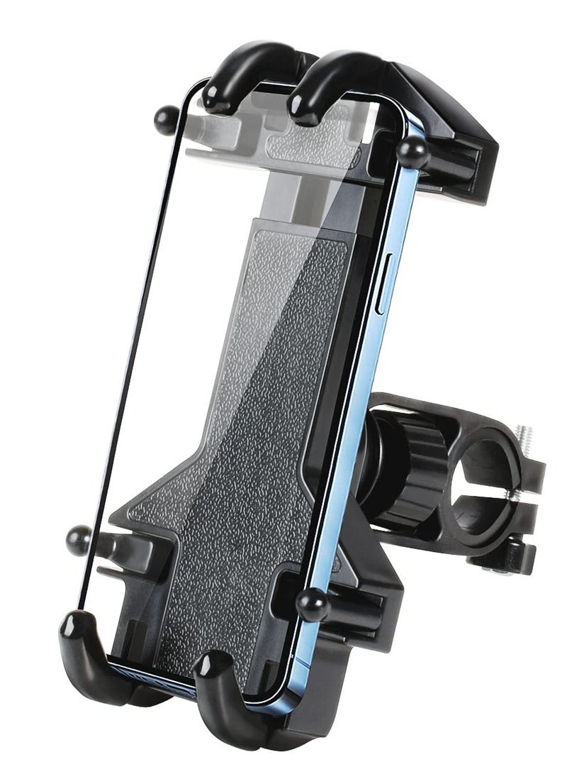 Universal Motorcycle Phone Mount Holder - 8-Claw Design for iPhone 13 Pro Max, Galaxy S22/S21/S20 Plus - Fits 4.7