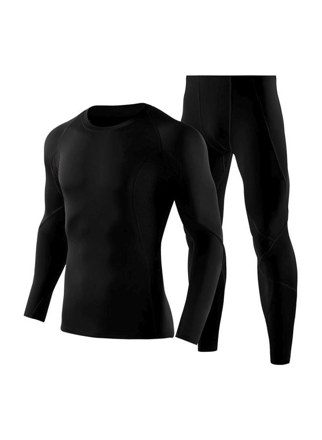 Long Sleeves Compression T-Shirt And Pants Set L