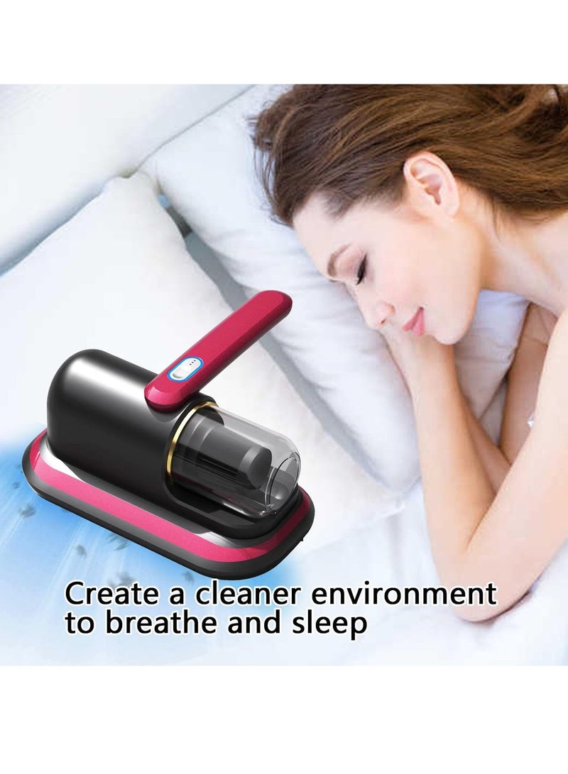 Bed Vacuum Cleaner Upgraded Cordless UV Vacuum Cleaner, Handheld deep Mattress Vacuum Cleaner, Effectively Cleans Bedding, Sofas, Carpets and Other Fabric Surfaces