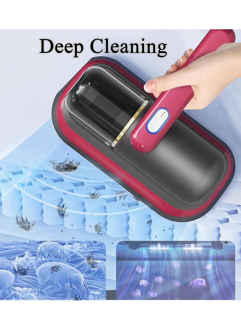 Bed Vacuum Cleaner Upgraded Cordless UV Vacuum Cleaner, Handheld deep Mattress Vacuum Cleaner, Effectively Cleans Bedding, Sofas, Carpets and Other Fabric Surfaces