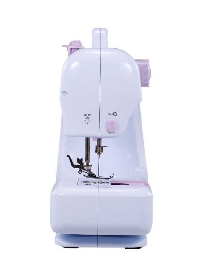 Portable Electric Sewing Machine With Foot Pedal H37650EU-su White/Purple