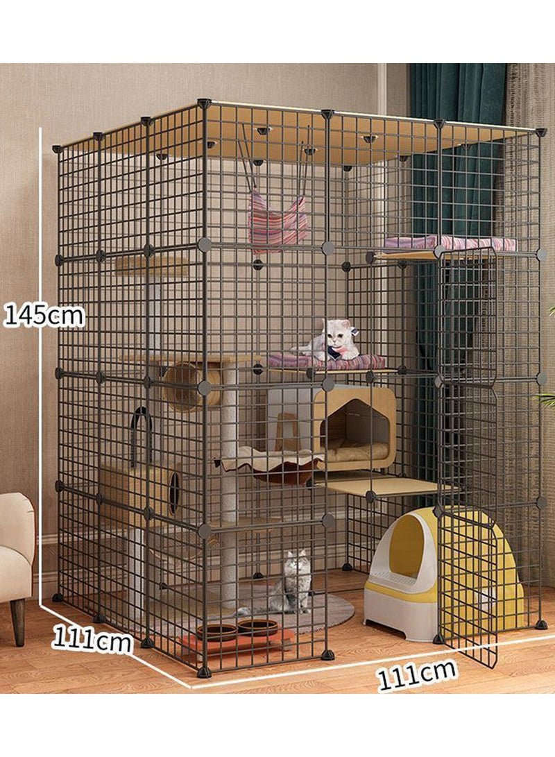 Cat Cage Extra Large Free Space Home Luxury Cat Villa Indoor Cat House