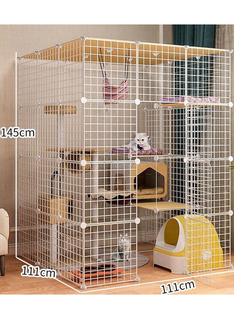 Cat Cage Extra Large Free Space Home Luxury Cat Villa Indoor Cat House