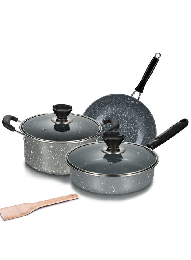 3 Pieces Non-Stick Cooking Pan Frying Pan Gift Pot Set