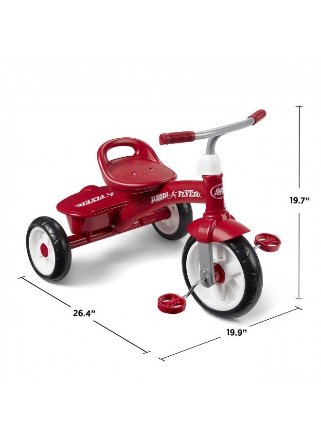 Radio Flyer Red Rider Trike, Outdoor Toddler Tricycle, For Ages 2.5-5