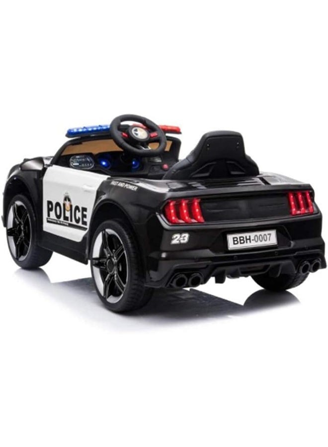 Gt Police Electric Ride On Car with Parental Remote Control for Kids - 12V