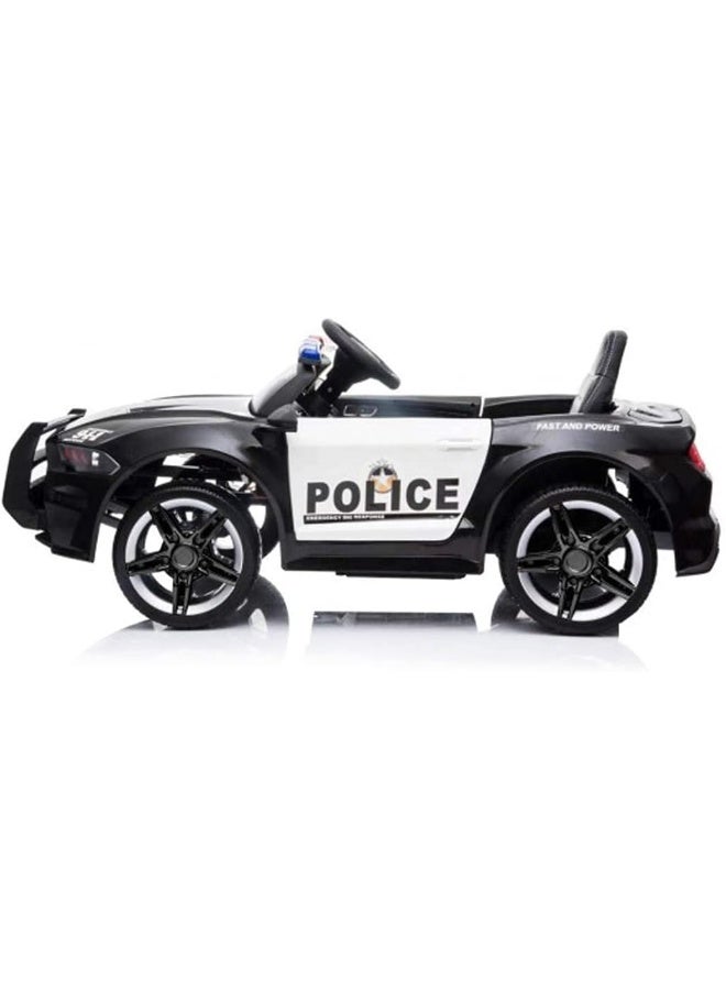 Gt Police Electric Ride On Car with Parental Remote Control for Kids - 12V