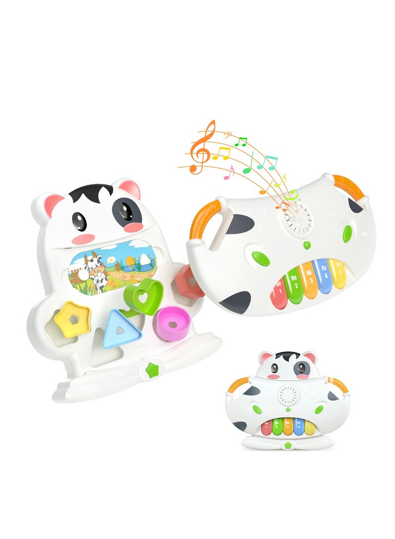 Tumama Cute Cow Multifunctional Plastic Electric Organ