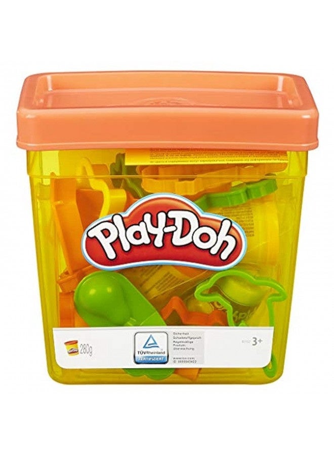 Play-Doh Fun Tub Playset, Starter Set For Kids With Storage, 18 Tools, 5 Non-Toxic Colors, Preschool Toys, Ages 3+