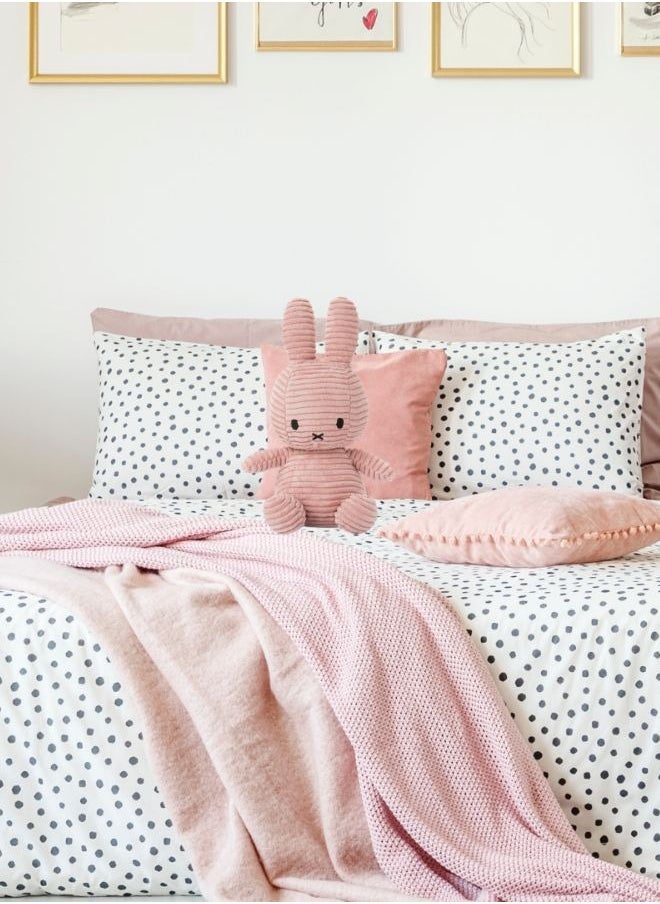 Miffy Sitting Corduroy Pink - 23 cm - 9