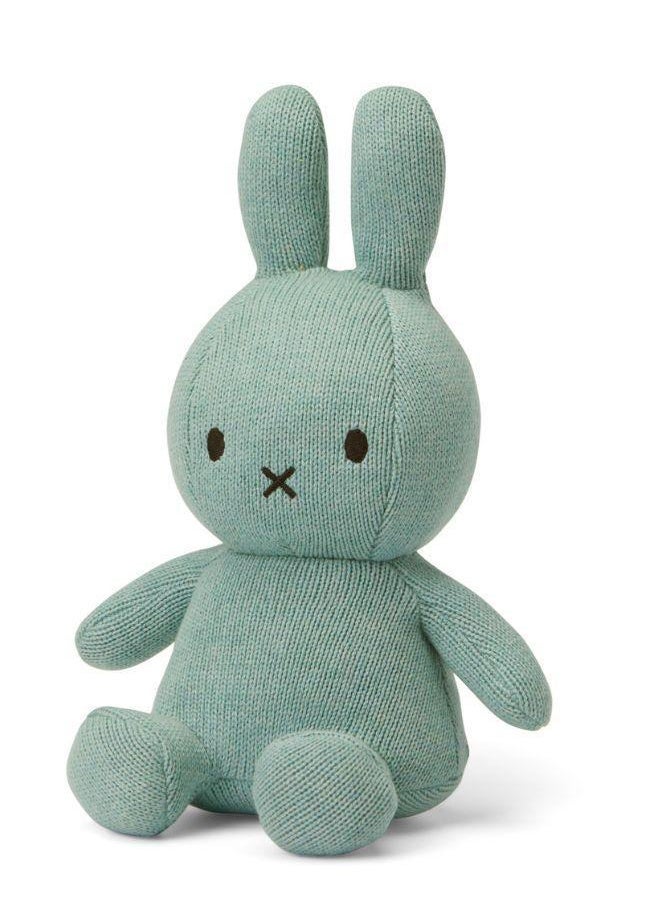 Miffy Sitting Organic Cotton Sea Blue - 23 cm - 9''