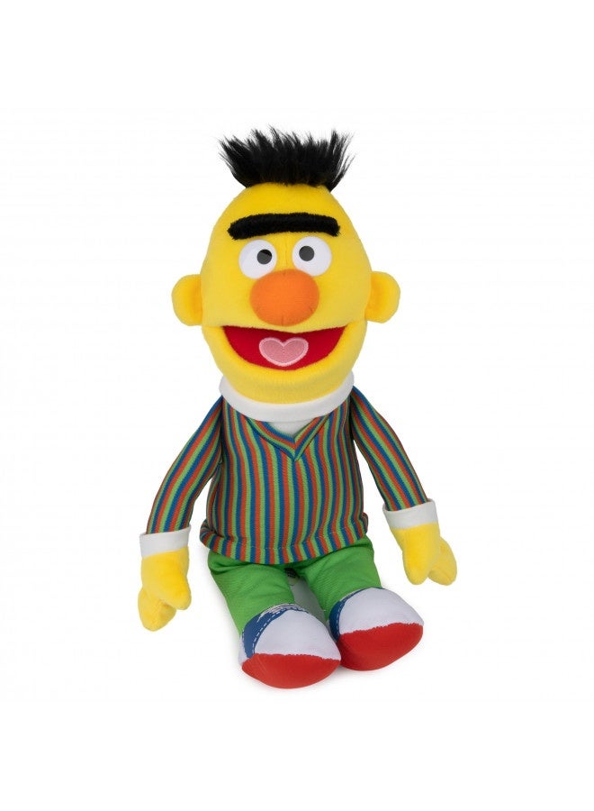 Gund Sesame Street Official Bert Muppet Plush, Premium Plush Toy For Ages 1 And Up, Yellow, 14”