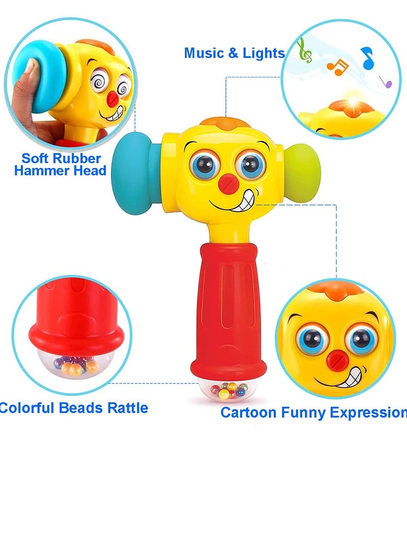 Toy Hammer Baby Toys, 1 Year Old Toys for Boy Girl Gifts 12-18 Months, Baby Toys 6 to 12 Months with Music Sound Light, Grab Shake Pound Baby Boy One-Year-Old Toys 6 9 12 18 Months