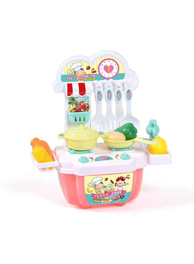 Pretend Play Toy Kitchen Set 23.5x10.5x26cm