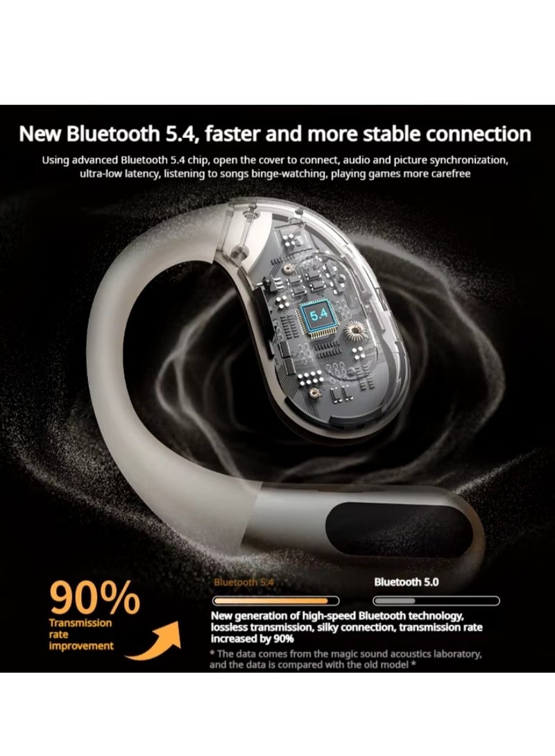 Open Ear AC330 Open Ear Earphone Bluetooth 5.4 Wireless Earphone IPX5 Waterproof Sport Earphone With Mic Earbuds