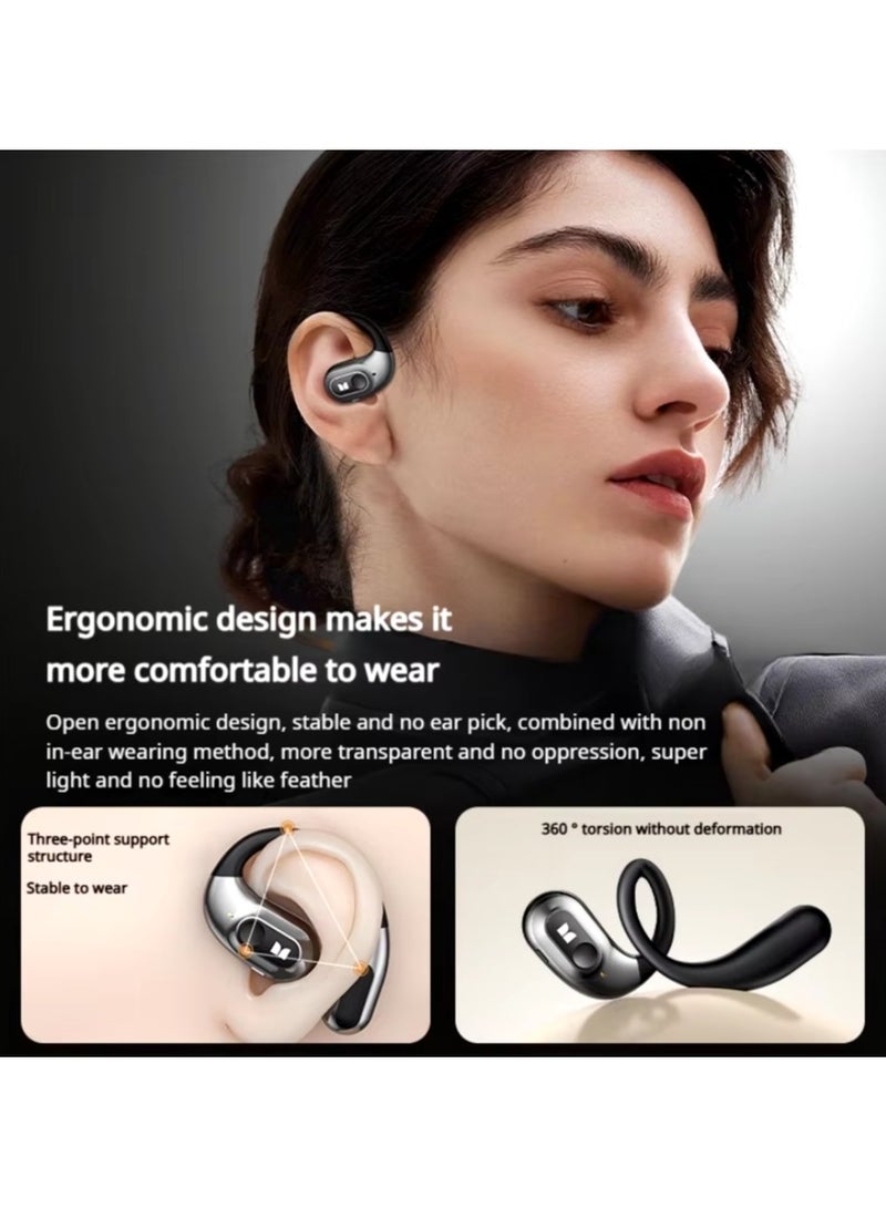 Open Ear AC330 Open Ear Earphone Bluetooth 5.4 Wireless Earphone IPX5 Waterproof Sport Earphone With Mic Earbuds