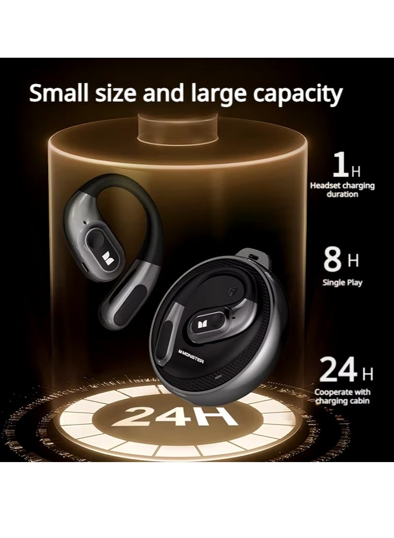 Open Ear AC330 Open Ear Earphone Bluetooth 5.4 Wireless Earphone IPX5 Waterproof Sport Earphone With Mic Earbuds