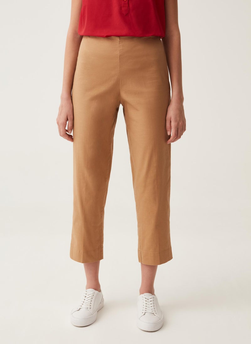 Ovs Crop Cigarette Trousers