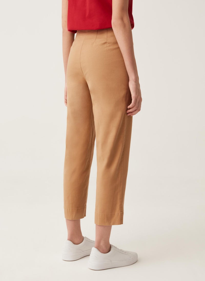 Ovs Crop Cigarette Trousers