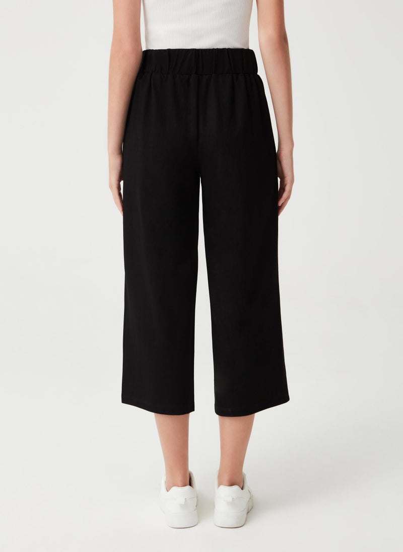 Ovs Stretch Wide-Leg Trousers