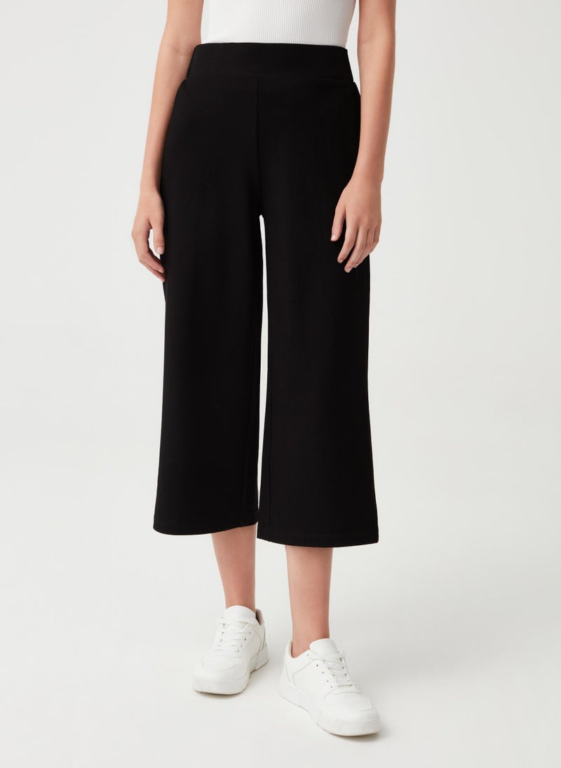 Ovs Stretch Wide-Leg Trousers