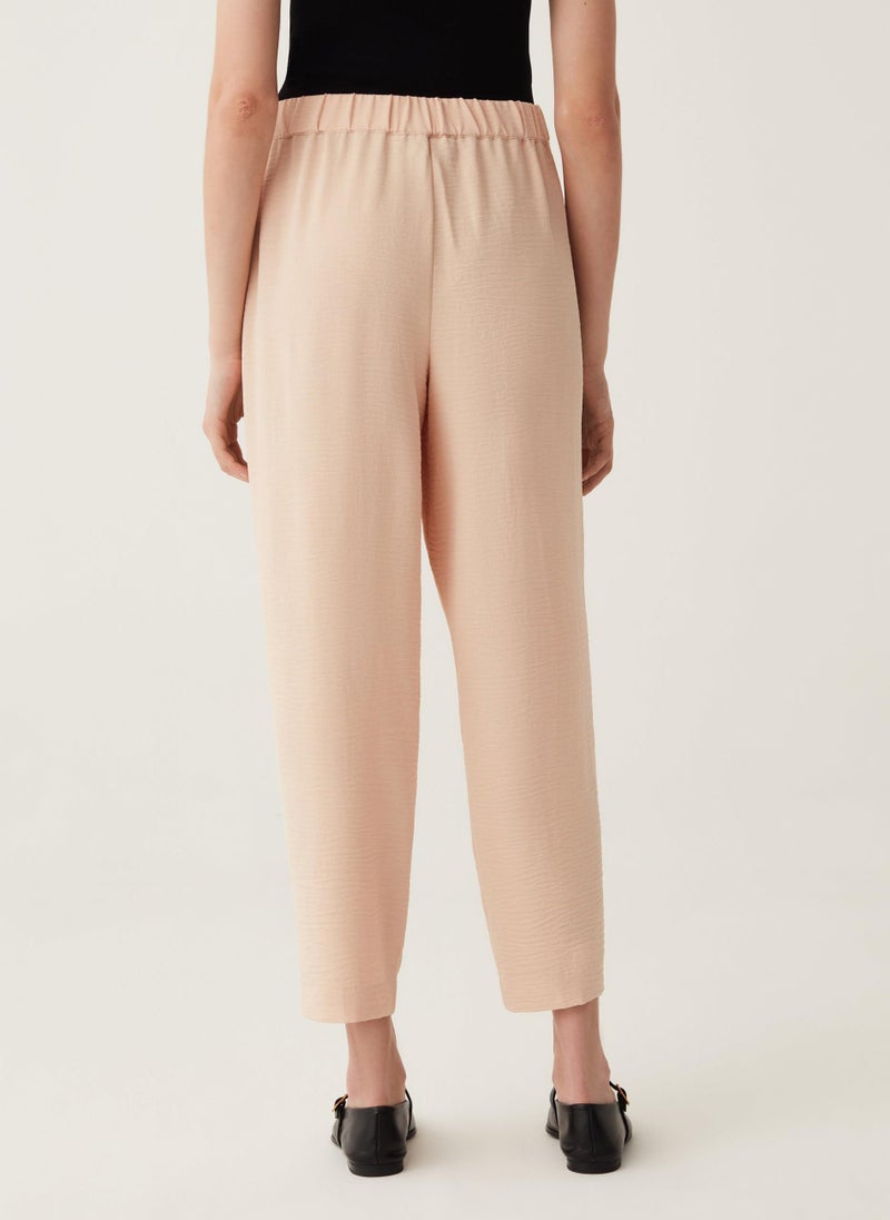 Ovs Cigarette Trousers In Fluid Fabric