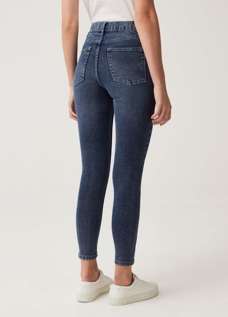 Ovs Womens Skinny-Fit Crop Jeans