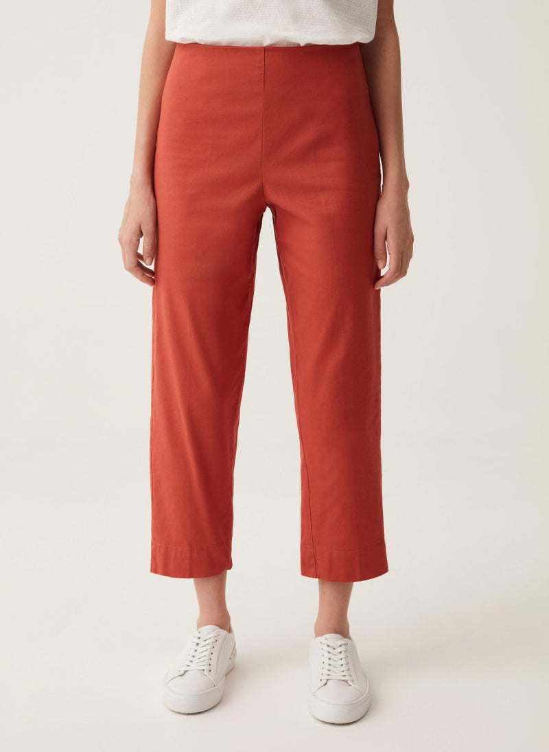 Ovs Crop Cigarette Trousers