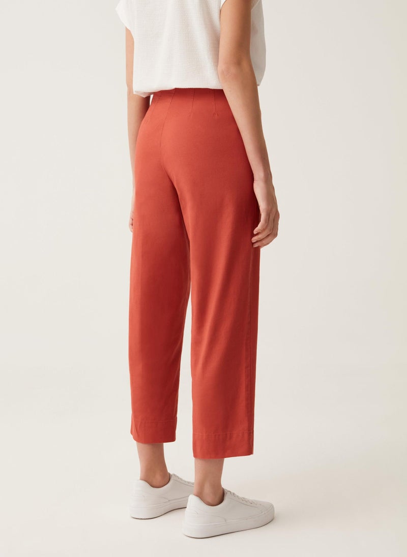 Ovs Crop Cigarette Trousers