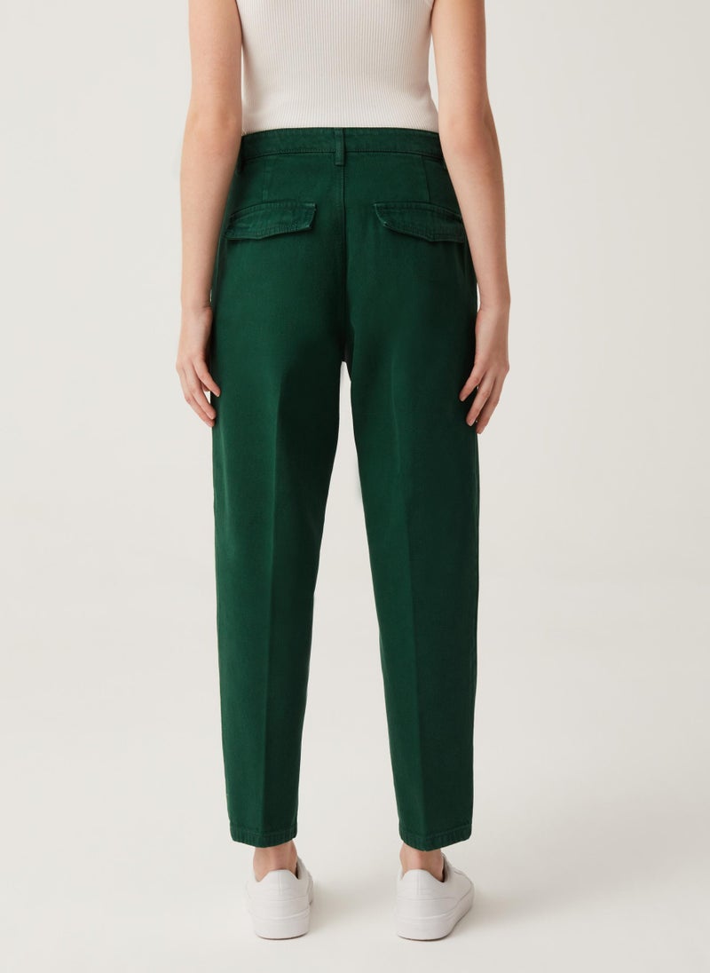 Ovs Cigarette Trousers With Darts