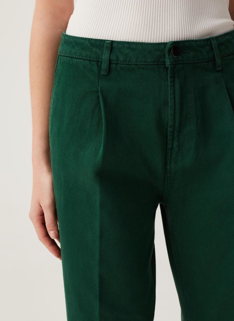 Ovs Cigarette Trousers With Darts