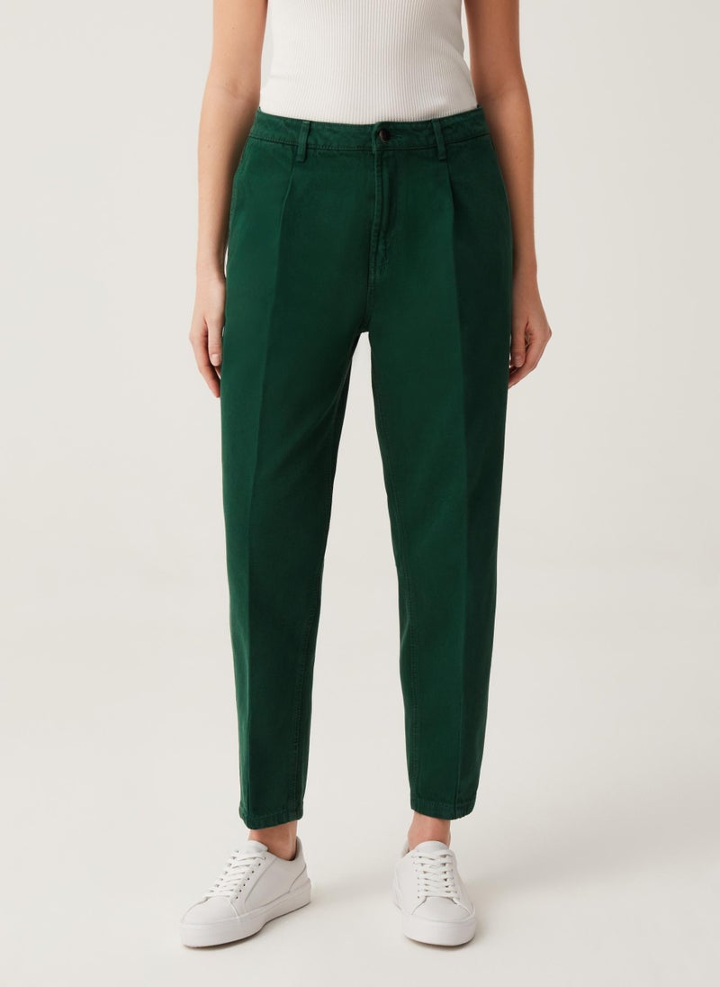 Ovs Cigarette Trousers With Darts