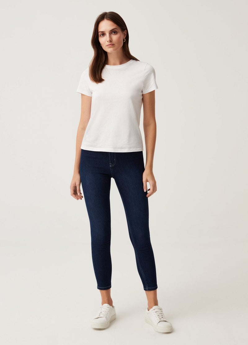 Ovs Womens Skinny-Fit Crop Jeans