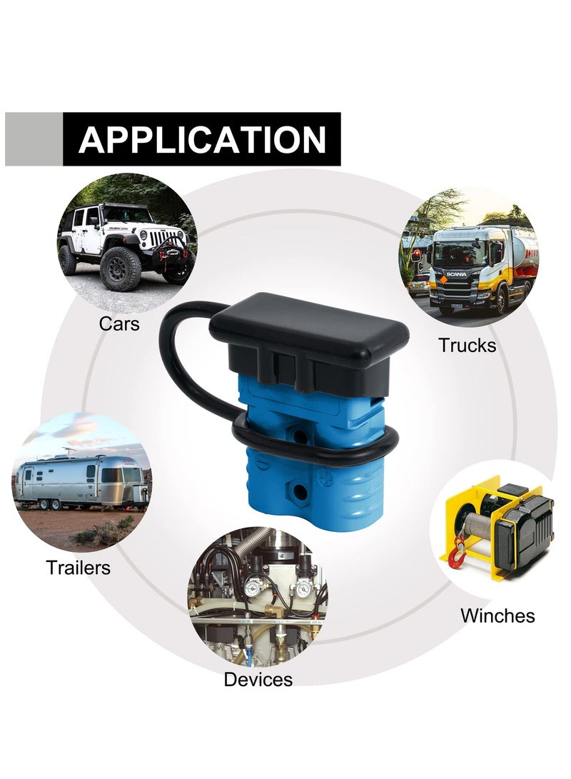 Wire Connector Set 2 Pack, 120A 4,6 Gauge Quick Connect Disconnect Harness for 12V to 36V Applications in Cars, Bikes, ATVs, Winches, and Motors
