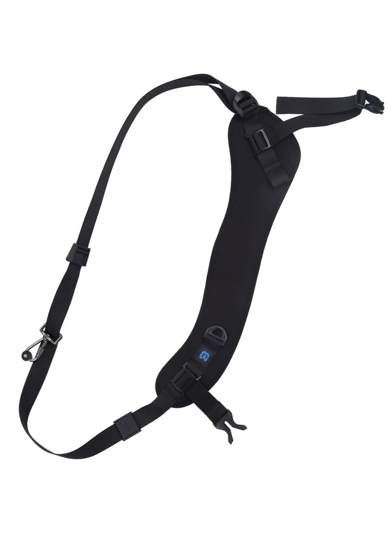 Quick Release Anti-Slip Soft Pad Nylon Breathable Curved Camera Strap with Metal Hook for SLR / DSLR Cameras