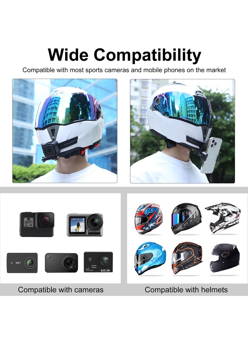 Bending Action Camera Motorcycle Helmet Chin Mount