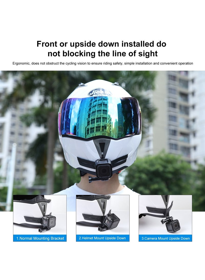 Bending Action Camera Motorcycle Helmet Chin Mount