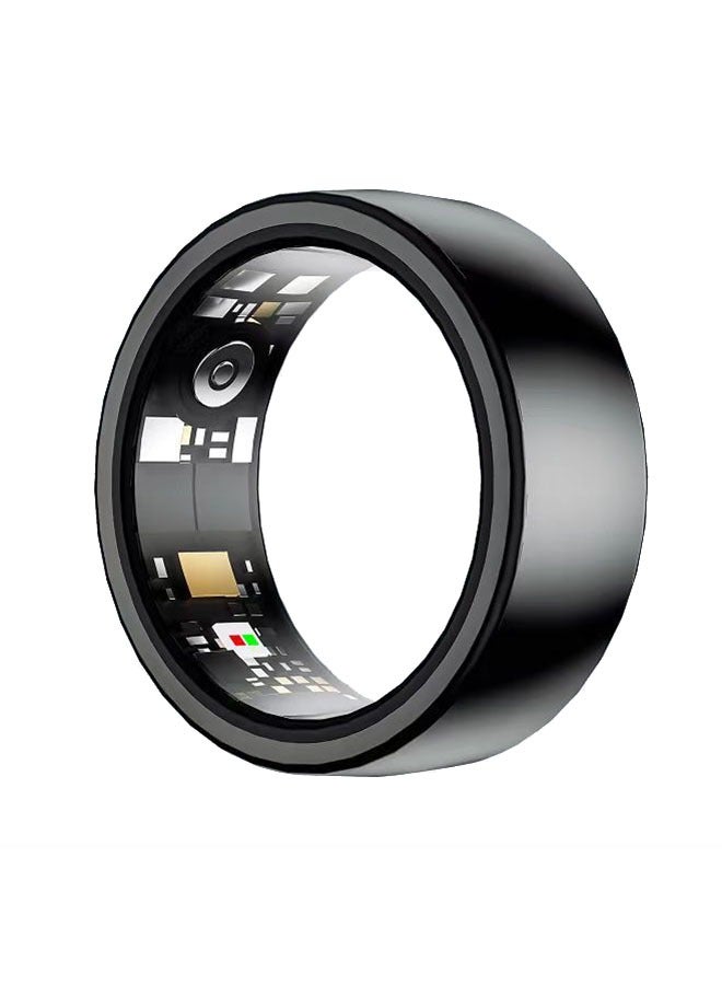 Smart Ring Health Tracker, Health Rate Rings Long Lasting Batteries Monitor Sleep Ring Waterproof Fitness Tracker (Black)