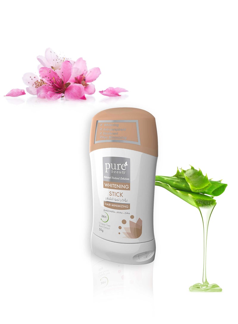 Pure Beauty Whitening Antiperspirant Deodorant Minimizing Hair -50g