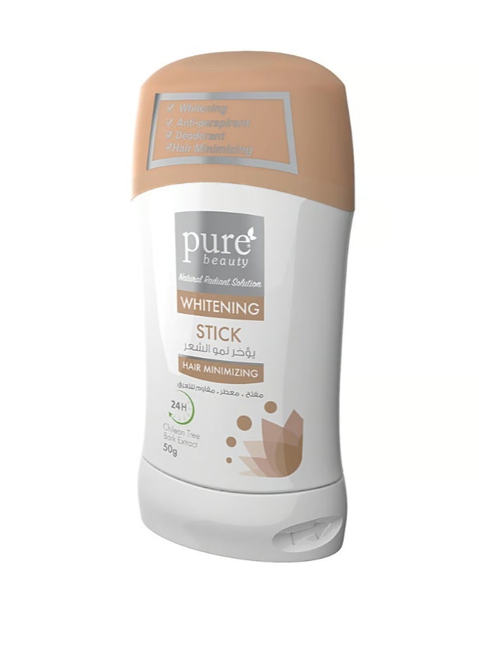 Pure Beauty Whitening Antiperspirant Deodorant Minimizing Hair -50g