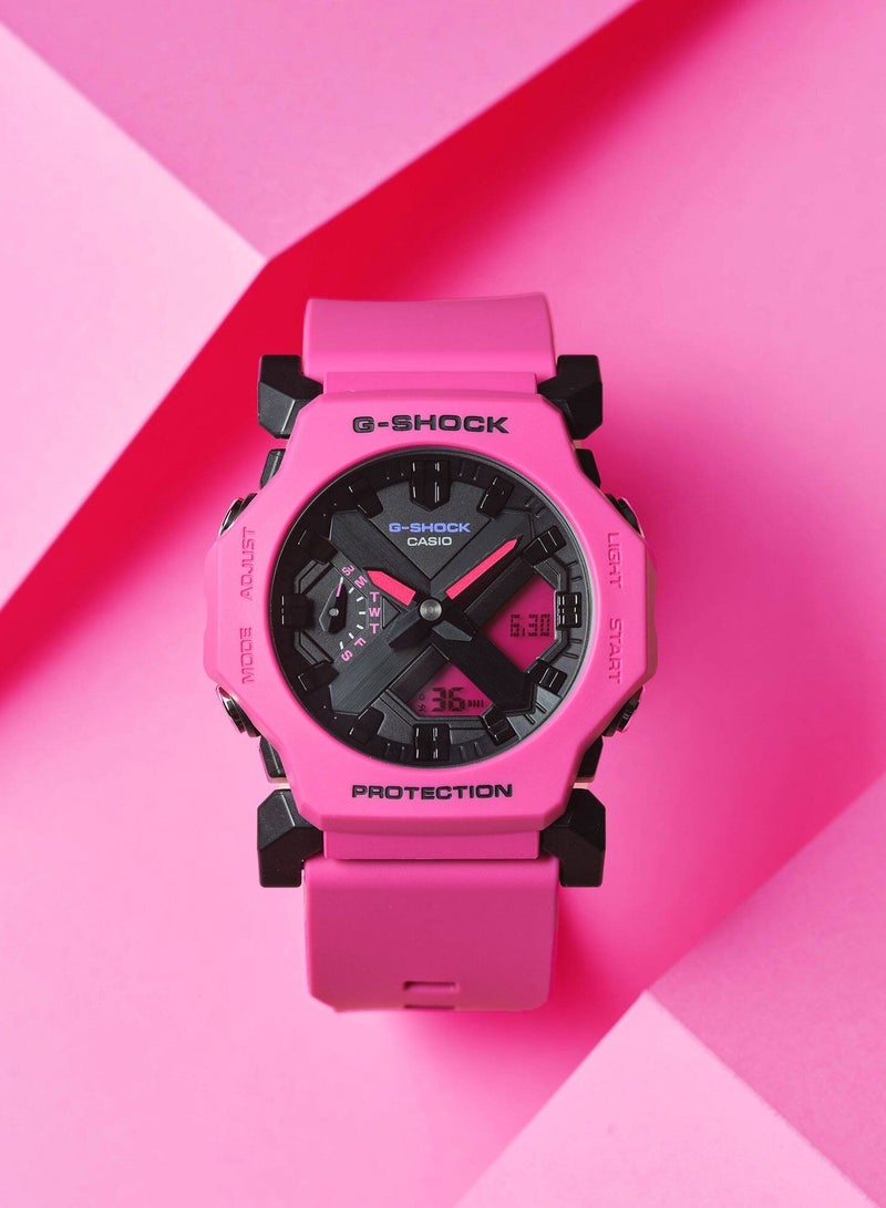 Analog-Digital Pink Resin Band Womes's Watch GA-2300-4ADR