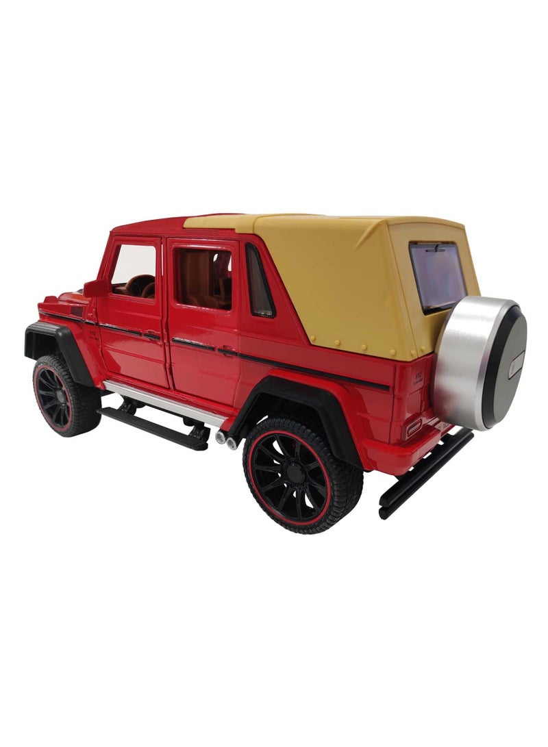 1:22 Scale Collectible Metal Toy Car with Openable Trunk | Pull Back Action Model