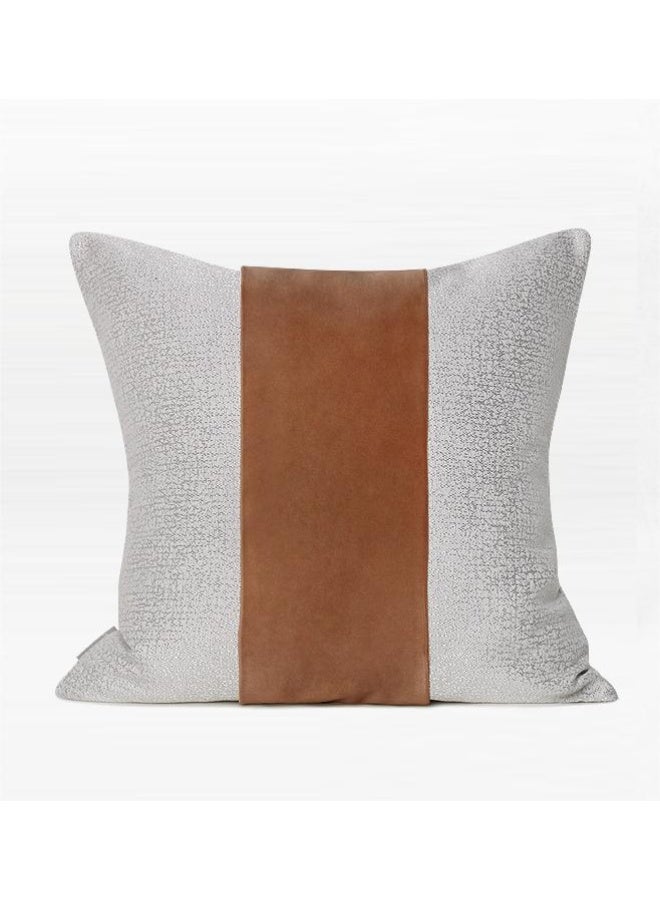 Orange Stripe Focal Cushion - Square